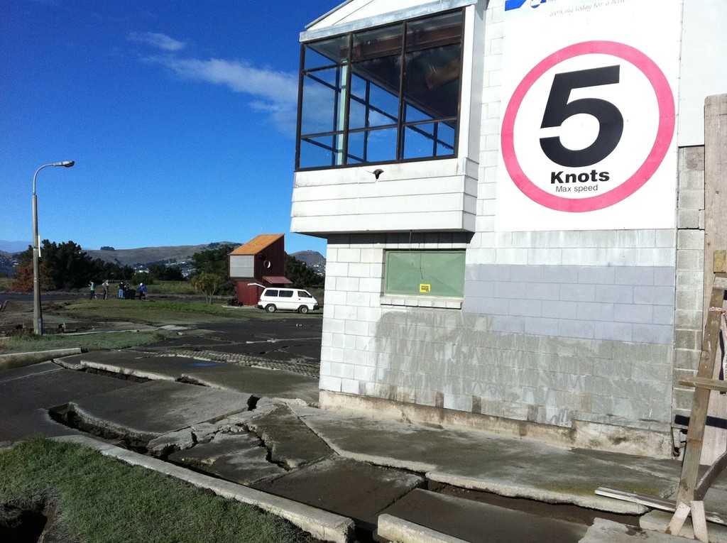 Pleasant Point YC after the February Earthquake - April 2011 © Richard Gladwell www.photosport.co.nz